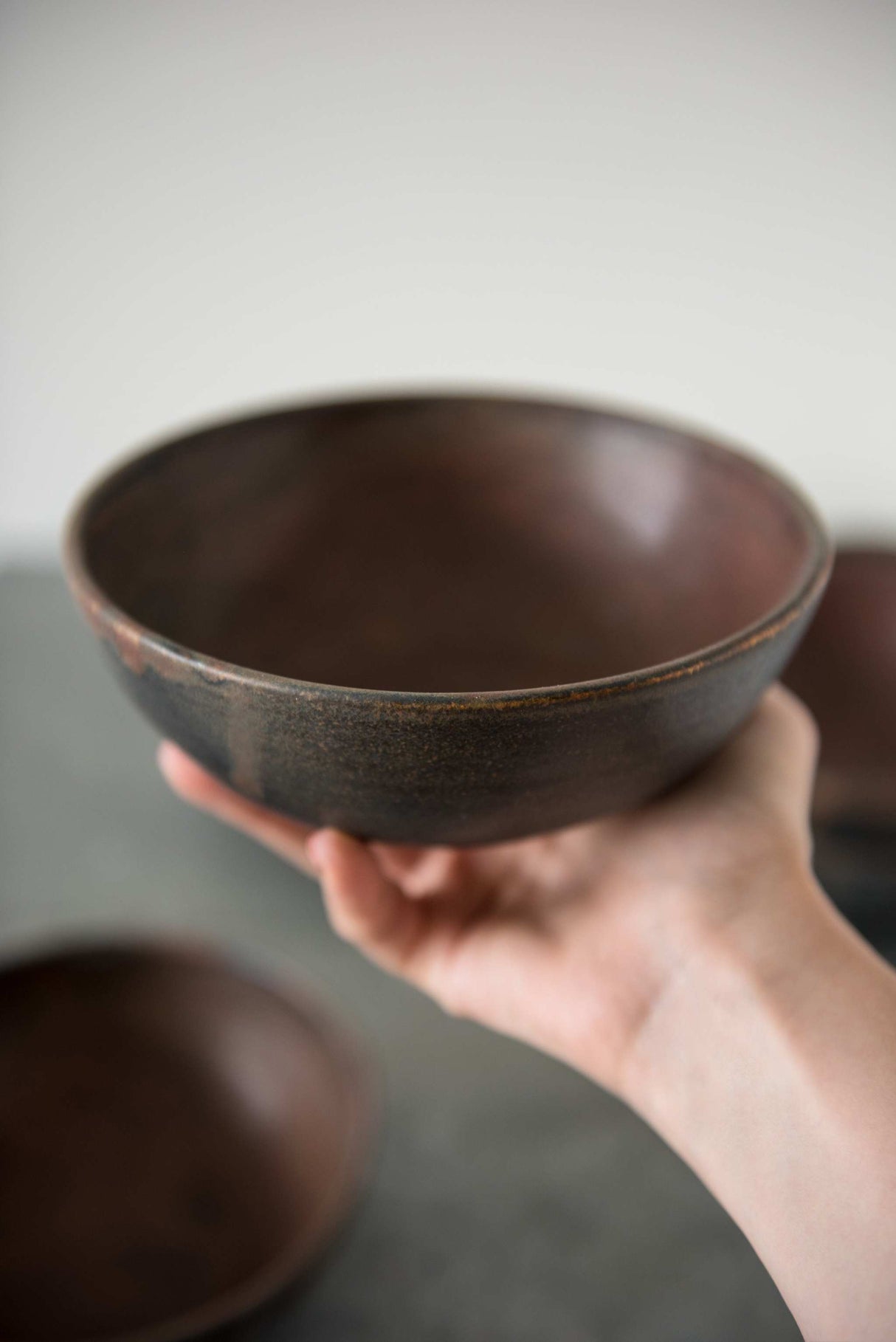 Rust Stoneware Soup Bowl-Parc Decor