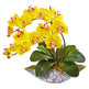Silk Phalaenopsis Orchid Artificial Arrangement in Vase-Parc Decor