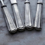 Silver Antique Maharaja Cheese Spreader & Fork 4 Pc. Set-Parc Decor