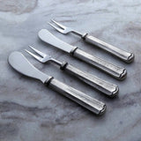 Silver Antique Maharaja Cheese Spreader & Fork 4 Pc. Set-Parc Decor