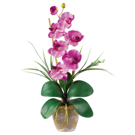 Single Stem Phalaenopsis Silk Orchid Arrangement-Parc Decor