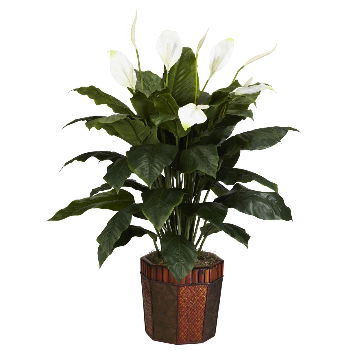 Spathyfillum w/Vase Silk Plant-Parc Decor