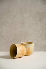 Stoneware Beige Coffee Cup