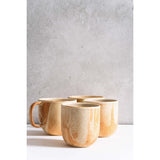 Stoneware Beige Coffee Cup
