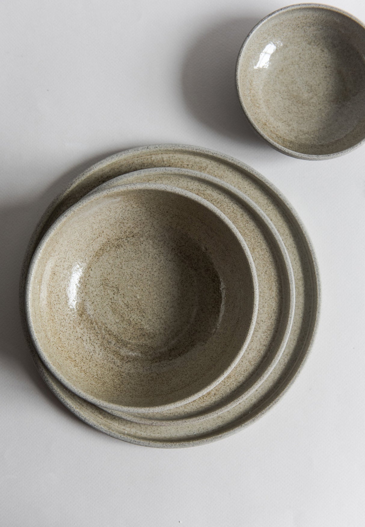 Stoneware Dinner Plates "Concrete"-Parc Decor