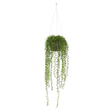String of Pearl Artificial Plant Hanging Basket-Parc Decor