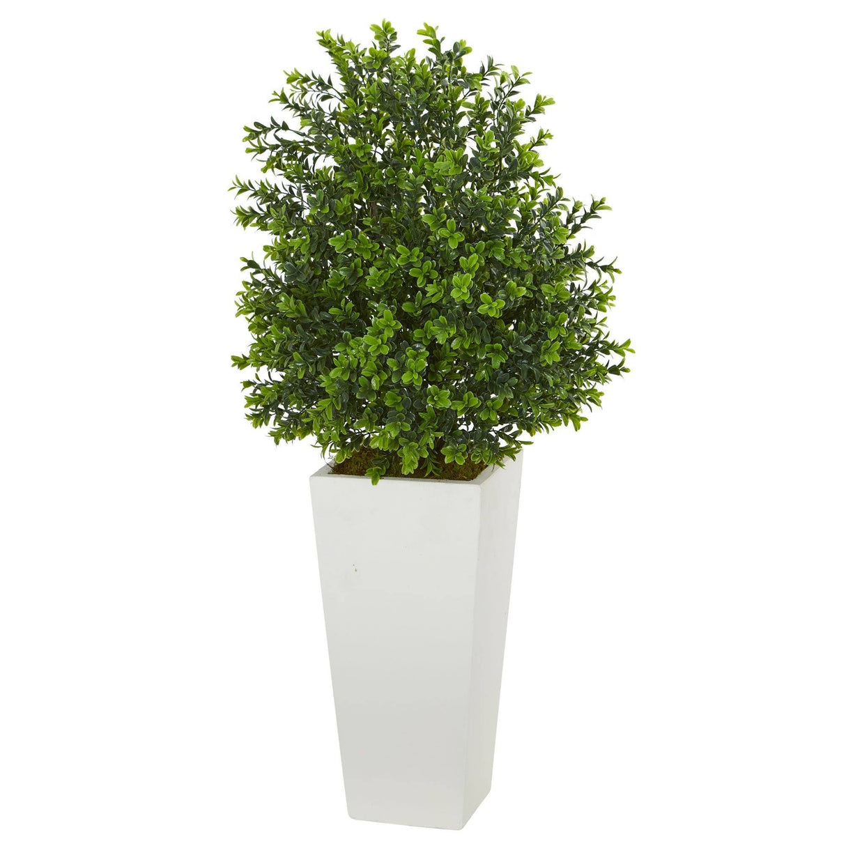 Sweet Grass Artificial Plant in White Tower Planter (Indoor/Outdoor)-Parc Decor