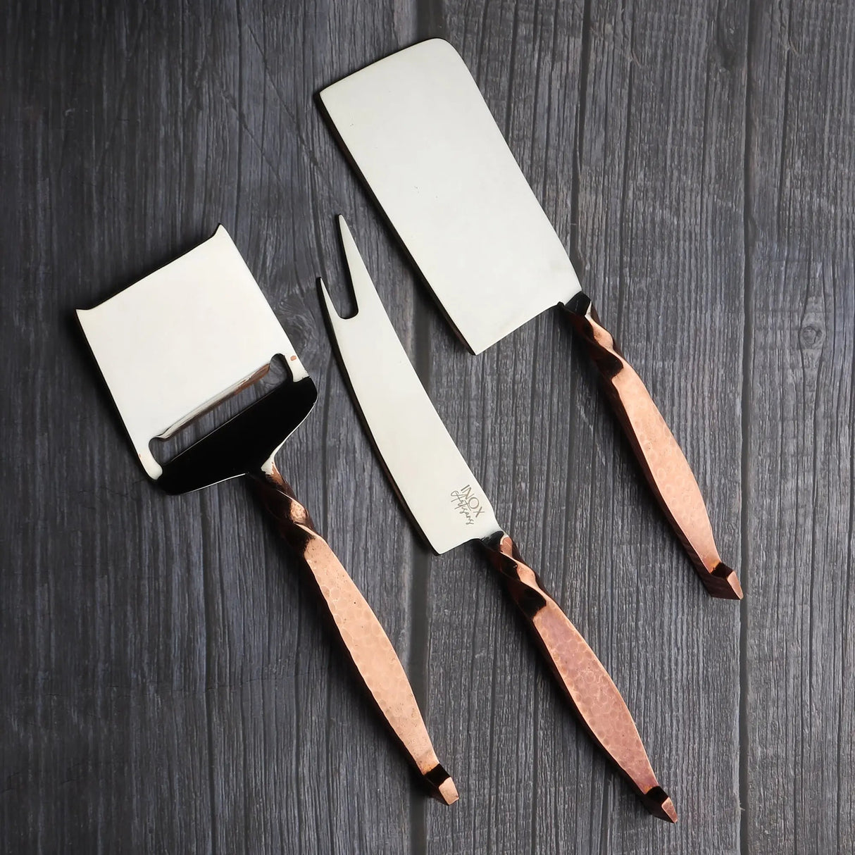 TWISTED URBAN CHEESE KNIFE 3 PC. SET-Parc Decor