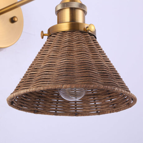 Traditional 1-Light Golden Wall Light-Parc Decor