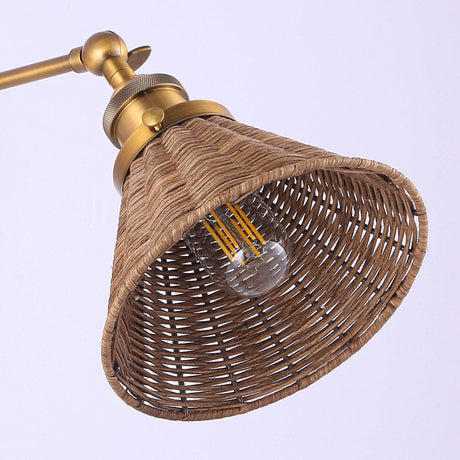 Traditional 1-Light Golden Wall Light-Parc Decor