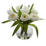 Tulips Arrangement w/Vase-Parc Decor
