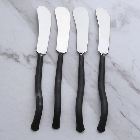 Twig Butter Knives/Cheese Spreader 4 Pc. Set-Parc Decor