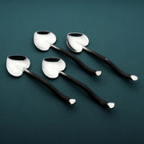 Twig Heart Coffee/Dessert Table Spoon 4 Pc. Set-Parc Decor