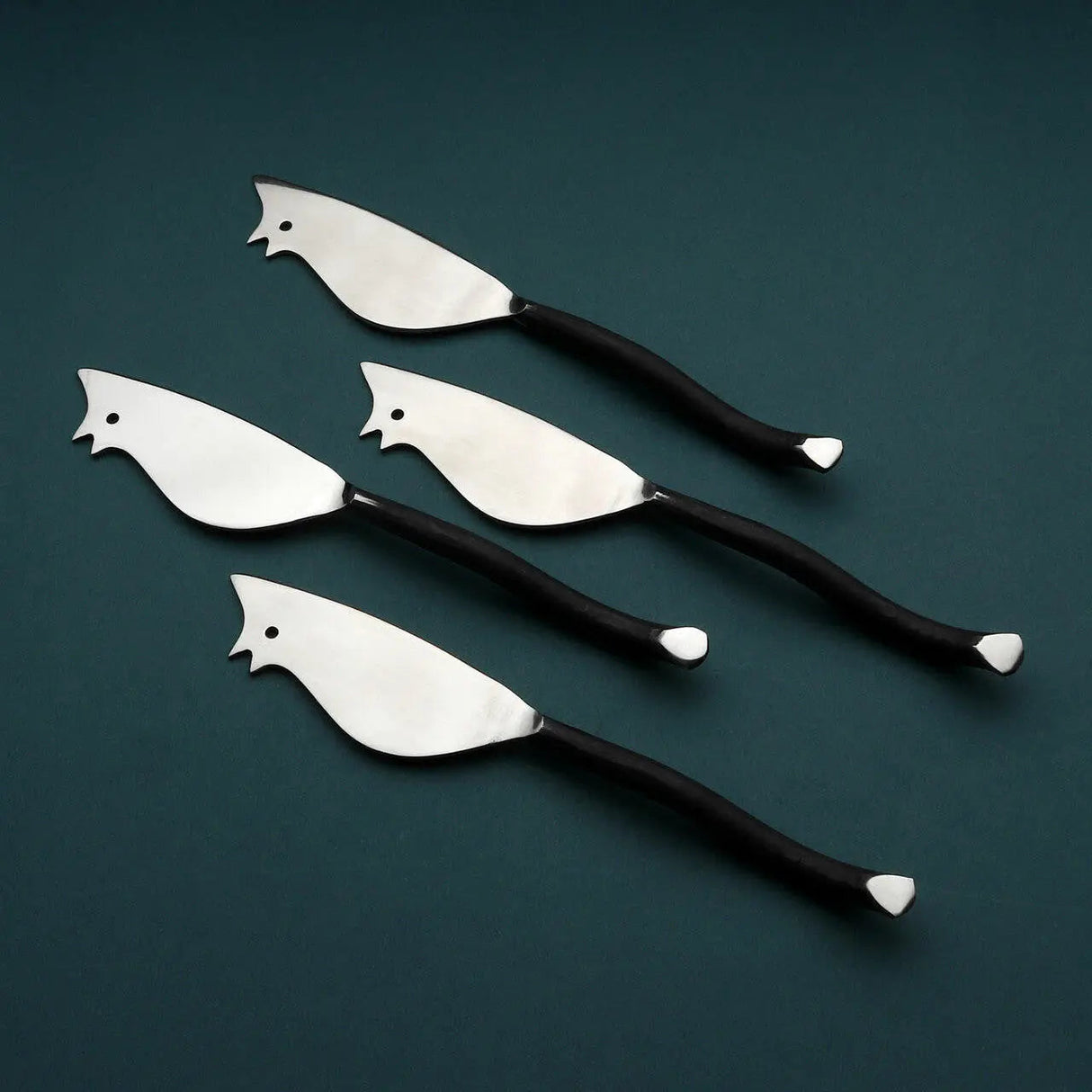 Twig Ratoncito Cheese Spreader/Knife 4 Pc. Set-Parc Decor