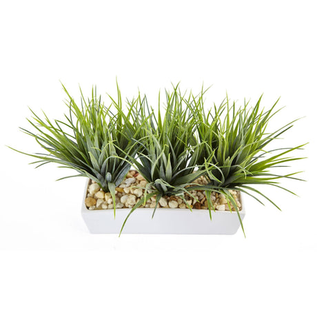 Vanilla Grass in Rectangular Planter-Parc Decor