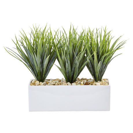 Vanilla Grass in Rectangular Planter-Parc Decor