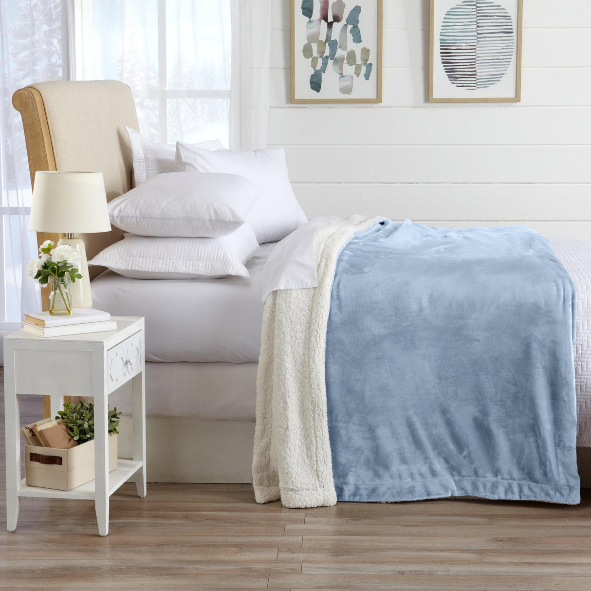 Velvet Plush Sherpa Luxury Bed Blanket - Kinsley Collection-Parc Decor