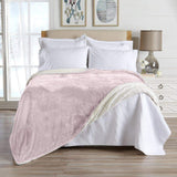 Velvet Plush Sherpa Luxury Bed Blanket - Kinsley Collection-Parc Decor