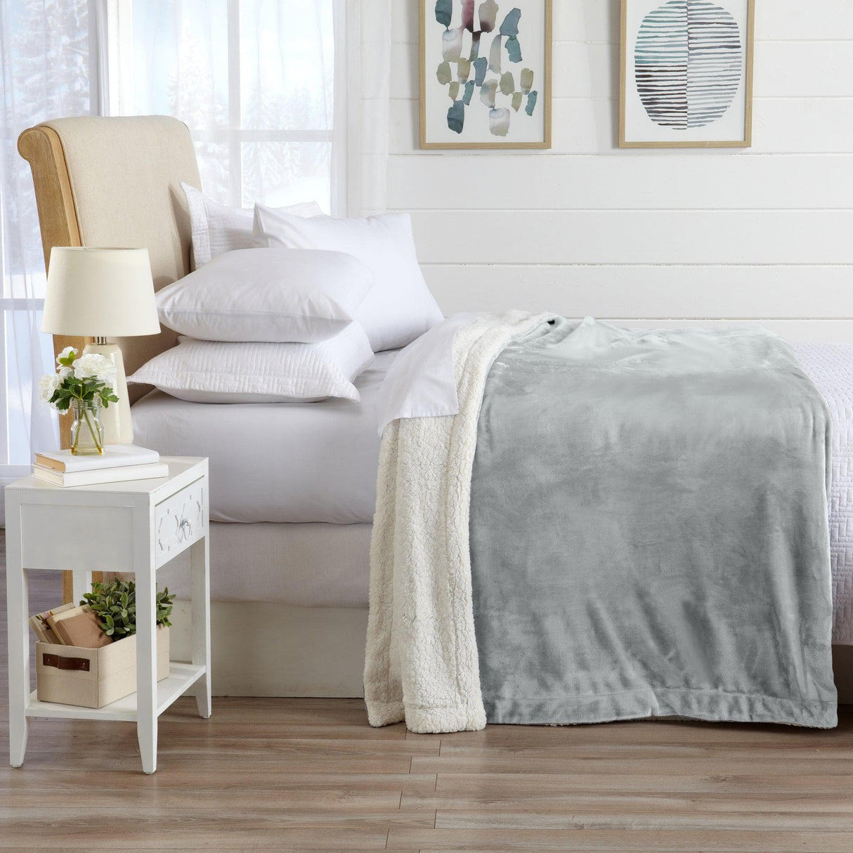Velvet Plush Sherpa Luxury Bed Blanket - Kinsley Collection-Parc Decor