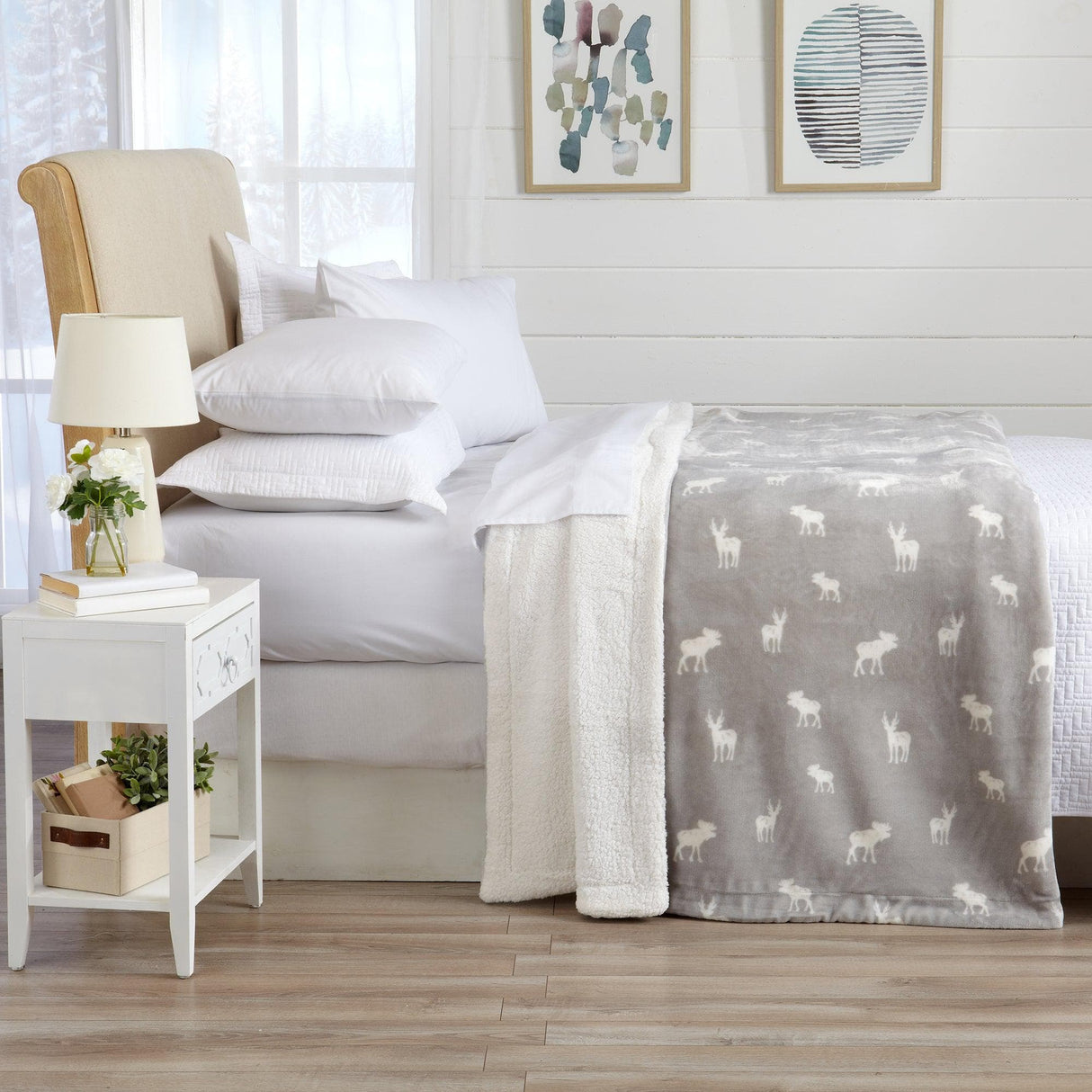 Velvet Plush Sherpa Luxury Bed Blanket - Kinsley Collection-Parc Decor