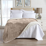 Velvet Plush Sherpa Luxury Bed Blanket - Kinsley Collection-Parc Decor