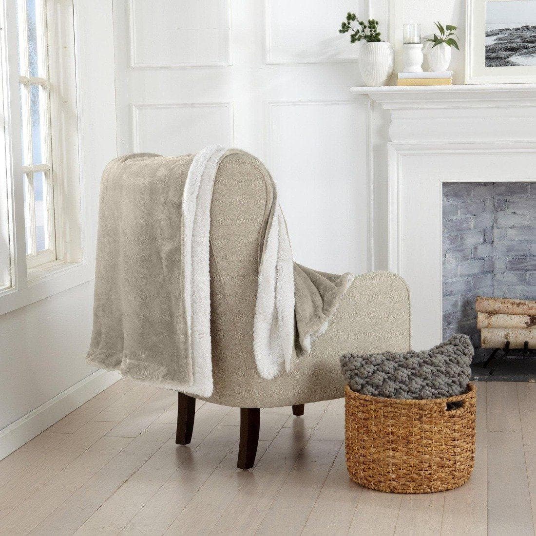 Velvet Plush Sherpa Luxury Bed Blanket - Kinsley Collection-Parc Decor