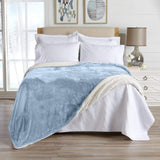 Velvet Plush Sherpa Luxury Bed Blanket - Kinsley Collection-Parc Decor