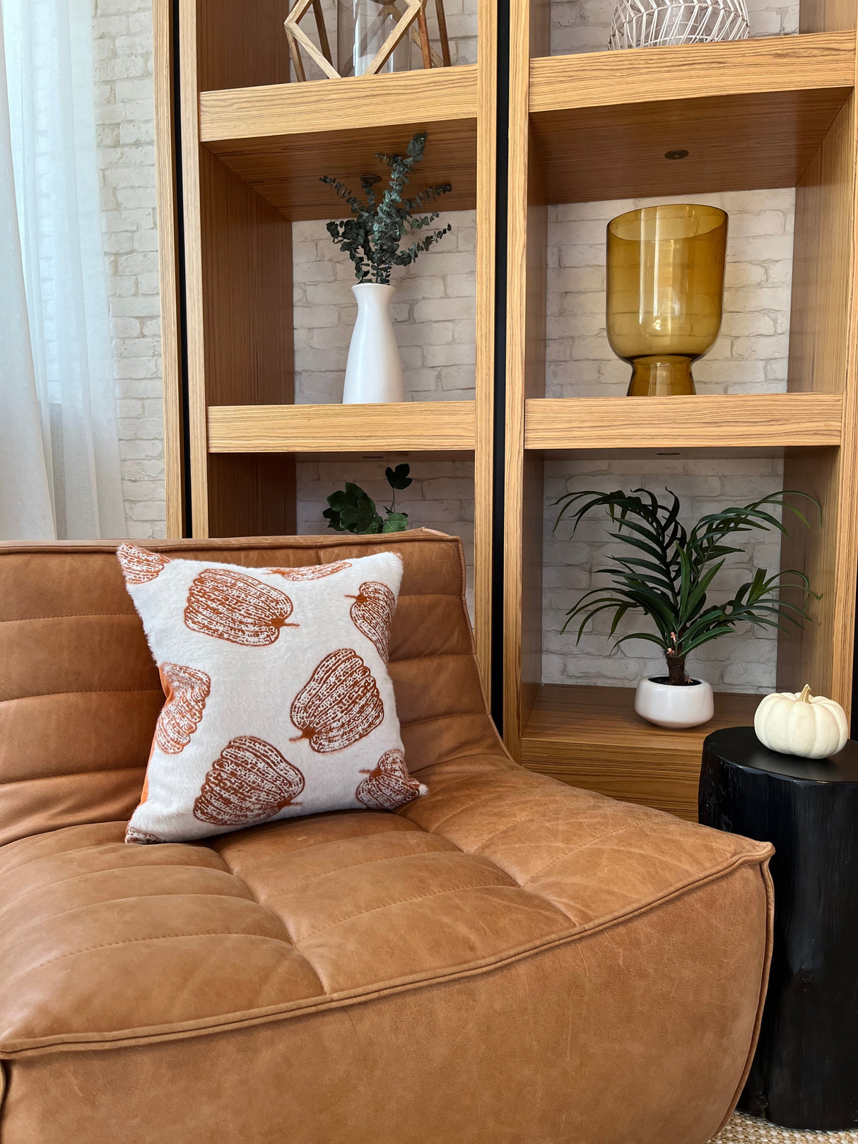 White Pumpkin Pillow Cover-Parc Decor