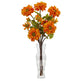 Zinnia Artificial Arrangement-Parc Decor