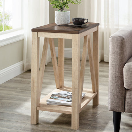 A-Frame Narrow Side Table-Occasional-Parc Decor