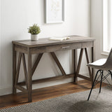 A-Frame Rustic Desk Console Table-Home Office-Parc Decor