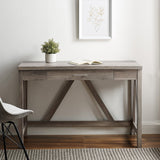 A-Frame Rustic Desk Console Table-Home Office-Parc Decor