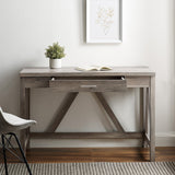 A-Frame Rustic Desk Console Table-Home Office-Parc Decor