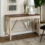 A-Frame Rustic Desk Console Table-Home Office-Parc Decor