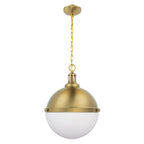 Aaron 12" 2-Light Gold Dimmable Island Pendant Light