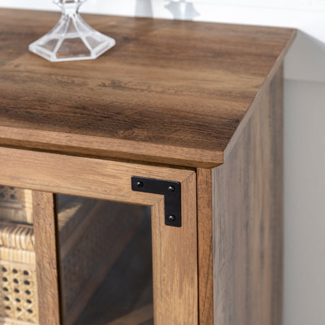 Abigail 58" Farmhouse 4 Door TV Stand-Entertainment-Parc Decor