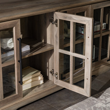 Abigail 58" Farmhouse 4 Door TV Stand-Entertainment-Parc Decor