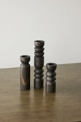 Abstract Wooden Tealight Totem Candle Holder-Décor-Parc Decor