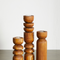 Abstract Wooden Tealight Totem Candle Holder-Décor-Parc Decor