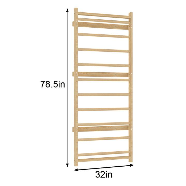 Add-On Ladder Wall Panel for 79" Modular Walnut