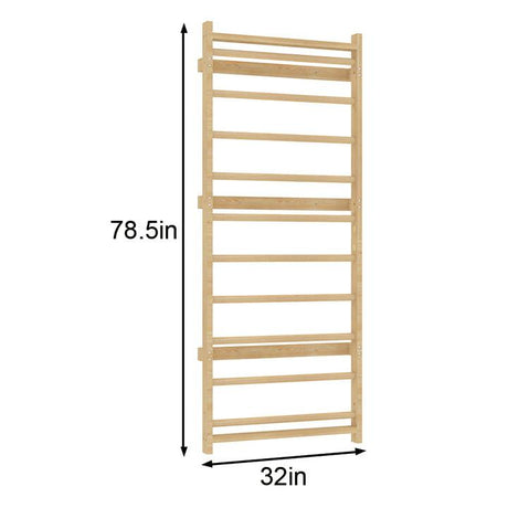 Add-On Ladder Wall Panel for 79" Modular Walnut
