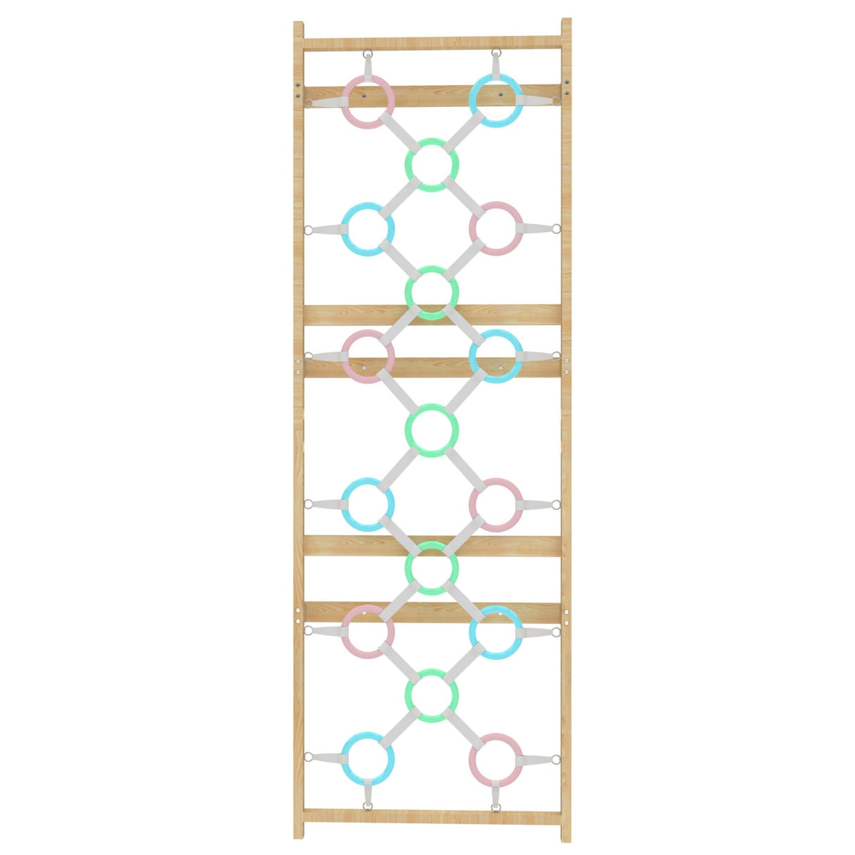 Add-On Ring Wall Panel for 95" Modular Walnut