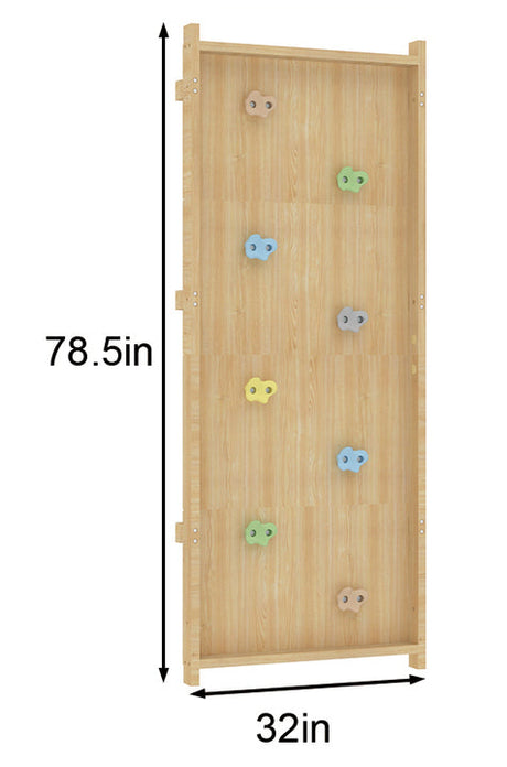 Add-On Rock Wall Panel for 79" Modular Walnut-Playthings-Parc Decor