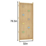 Add-On Rock Wall Panel for 79" Modular Walnut