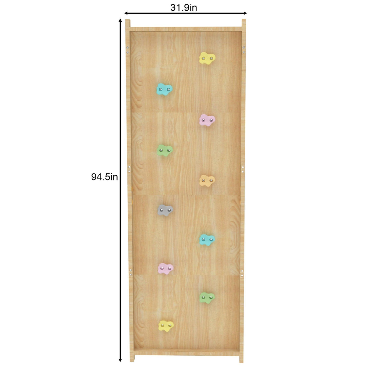 Add-On Rock Wall Panel for 95" Modular Walnut-Indoor-Parc Decor