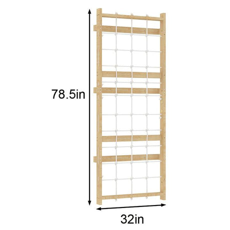Add-On Rope Wall Panel for 79" Modular Walnut