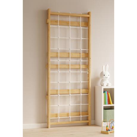 Add-On Rope Wall Panel for 95" Modular Walnut