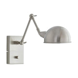 Adesso 12"H Swing Arm LED Wall Lamp Brushed Steel Metal Finish