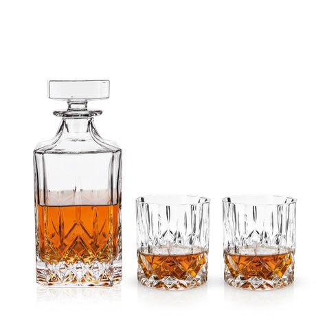 Admiral Crystal Decanter and Tumbler Set-product_type::liquor_glass_sets-Parc Decor