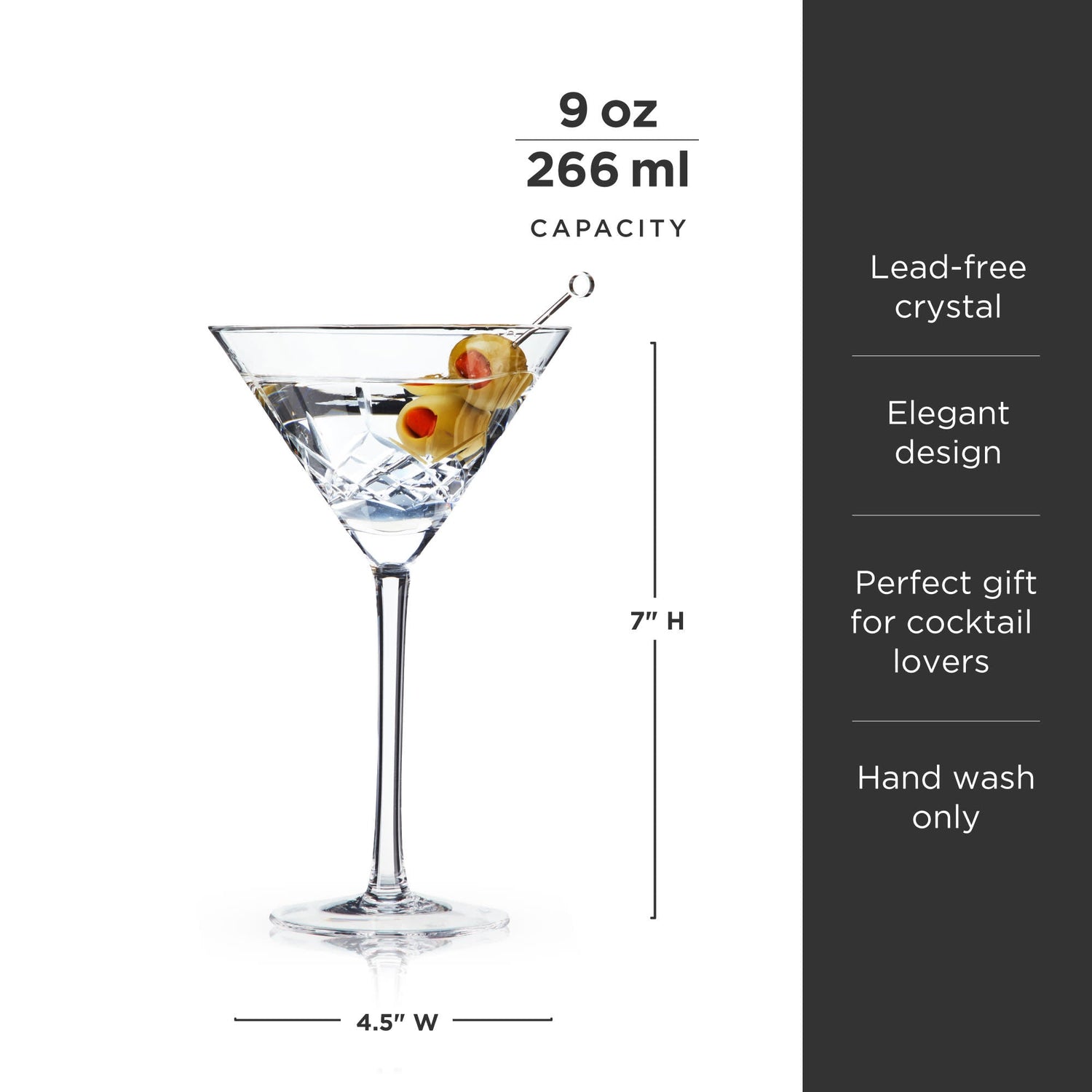 Admiral Crystal Martini Glasses-product_type::stemmed_cocktail_glasses-Parc Decor